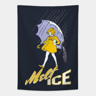 Melt Ice - Abolish Ice Morton Salt Girl Tapestry