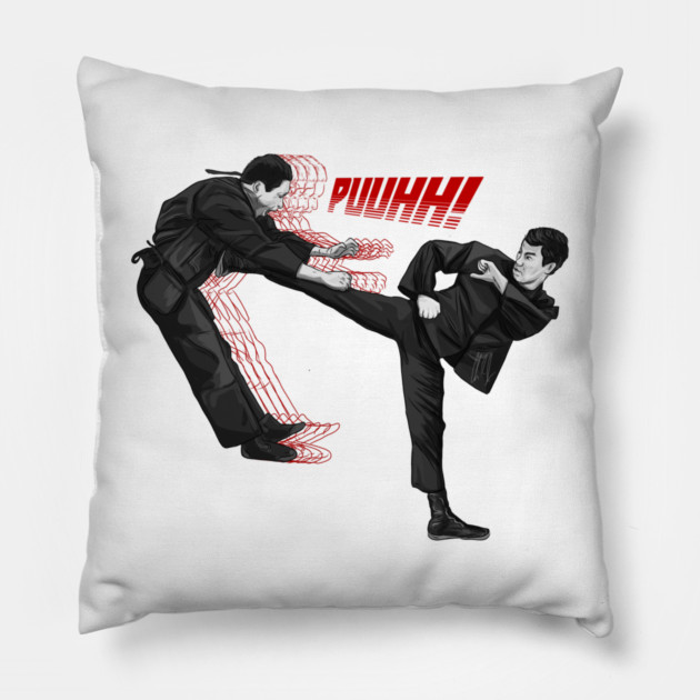 Bruce Lee: Big Ol' KICK Pillow by 51Deesigns