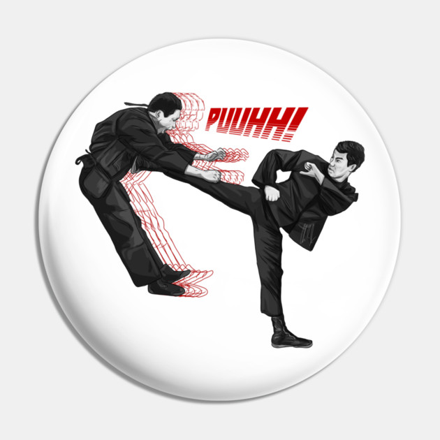 Bruce Lee: Big Ol' KICK Pin by 51Deesigns