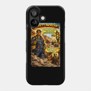 Garrett Morgan Inventor Comic Art – Traffic Signal & Safety Hood Phone Case