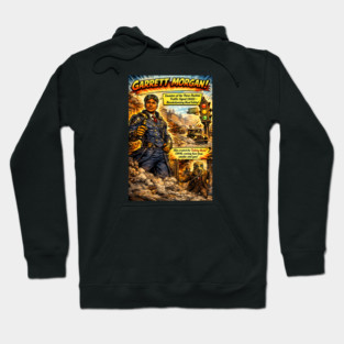 Garrett Morgan Inventor Comic Art – Traffic Signal & Safety Hood Hoodie