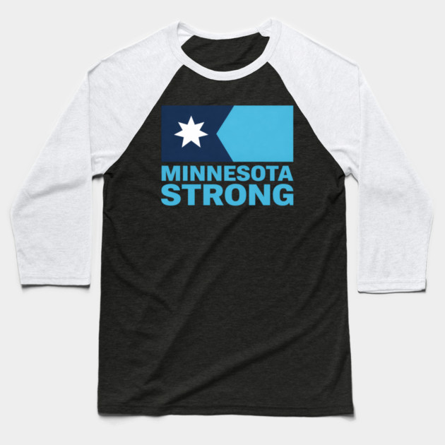 Minnesota Strong State Pride Minnesotan Supporter Baseball T-Shirt by ArtistTee ⭐⭐⭐⭐⭐