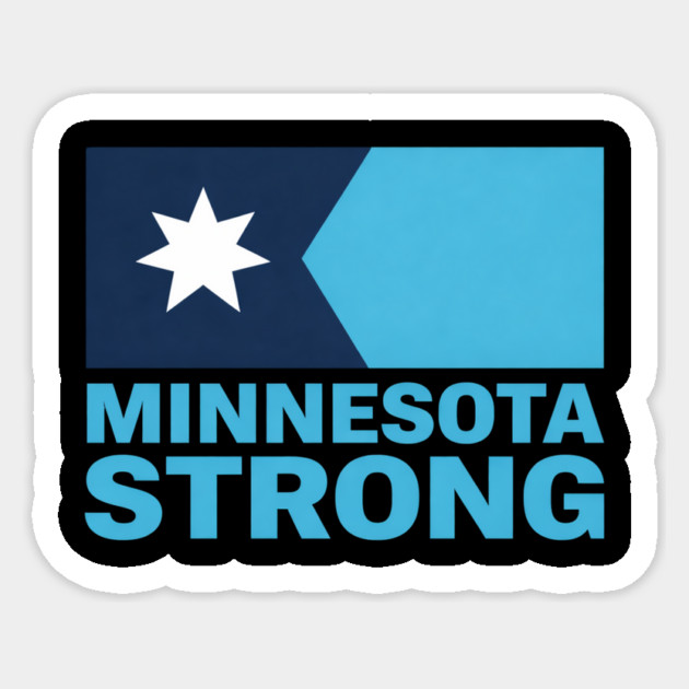 Minnesota Strong State Pride Minnesotan Supporter Sticker by ArtistTee ⭐⭐⭐⭐⭐