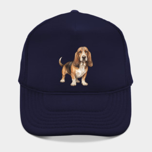 Basset Hound Dog Art Hat