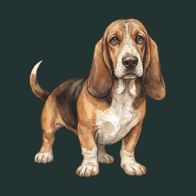 Basset Hound Dog Art by DonWillisJrArt