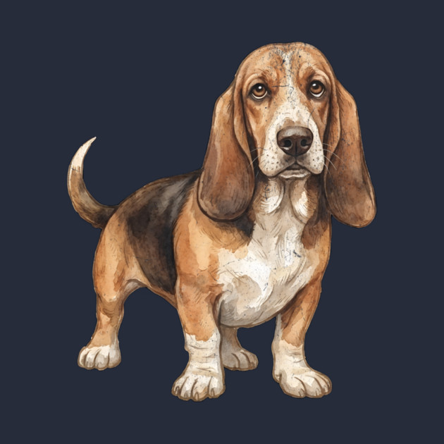 Basset Hound Dog Art by DonWillisJrArt