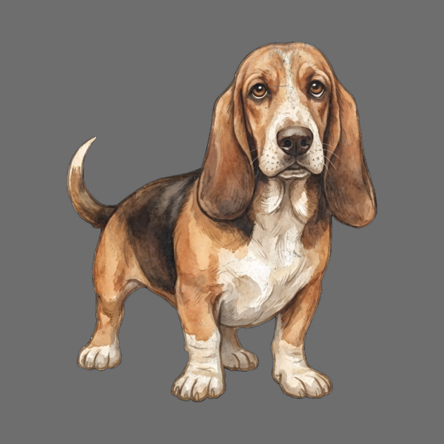 Basset Hound Dog Art by DonWillisJrArt