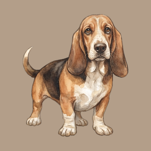 Basset Hound Dog Art by DonWillisJrArt
