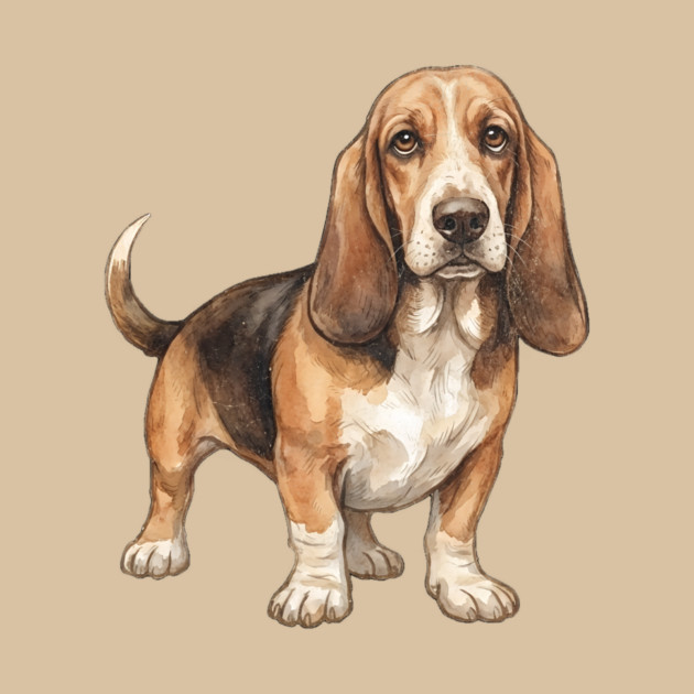 Basset Hound Dog Art by DonWillisJrArt