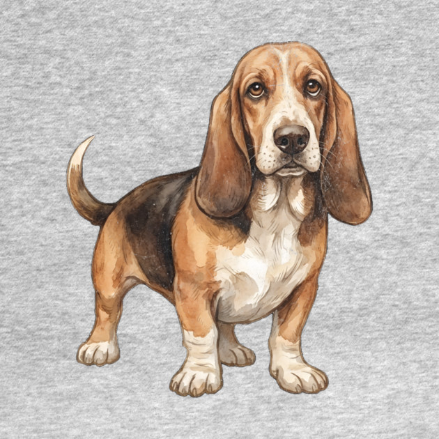 Basset Hound Dog Art by DonWillisJrArt