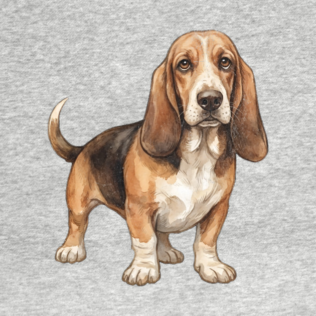 Basset Hound Dog Art by DonWillisJrArt
