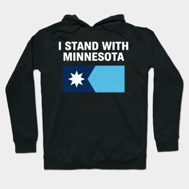 I Stand With Minnesota State Pride Minnesotan Supporter Hoodie by ArtistTee ⭐⭐⭐⭐⭐