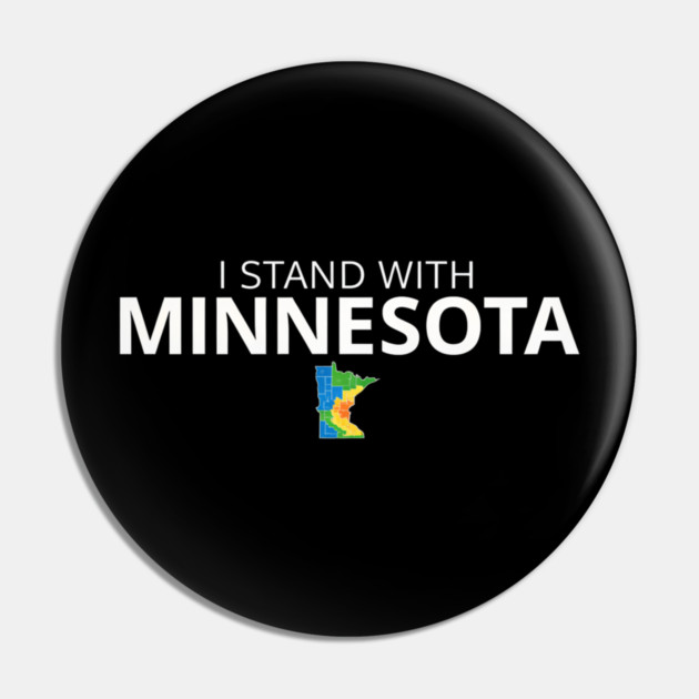 I Stand With Minnesota State Pride Minnesotan Resident Pin by ArtistTee ⭐⭐⭐⭐⭐