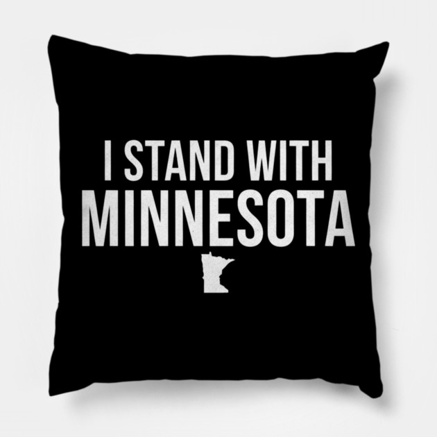 I Stand With Minnesota State Pride Supporter Pillow by ArtistTee ⭐⭐⭐⭐⭐