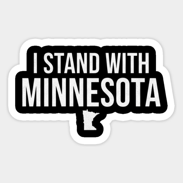 I Stand With Minnesota State Pride Supporter Sticker by ArtistTee ⭐⭐⭐⭐⭐