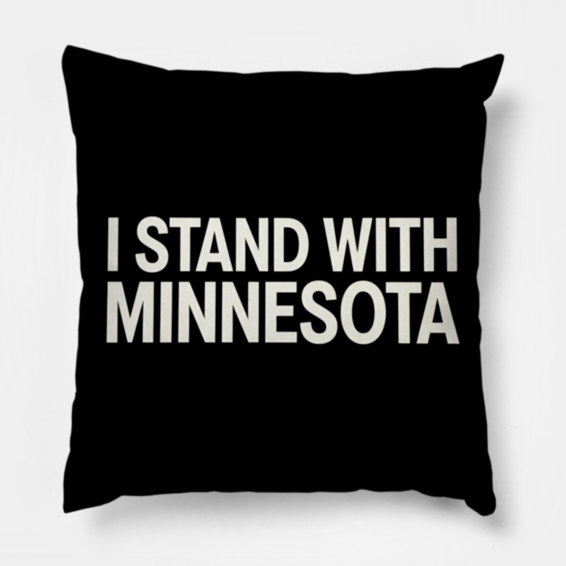 I Stand With Minnesota State Pride Supporter Pillow by ArtistTee ⭐⭐⭐⭐⭐