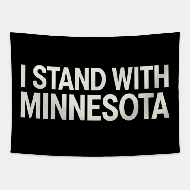 I Stand With Minnesota State Pride Supporter Tapestry by ArtistTee ⭐⭐⭐⭐⭐