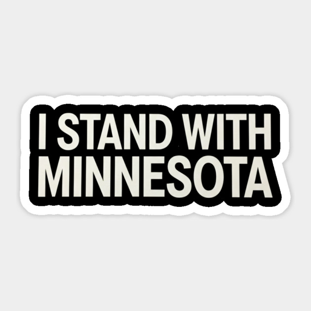 I Stand With Minnesota State Pride Supporter Sticker by ArtistTee ⭐⭐⭐⭐⭐