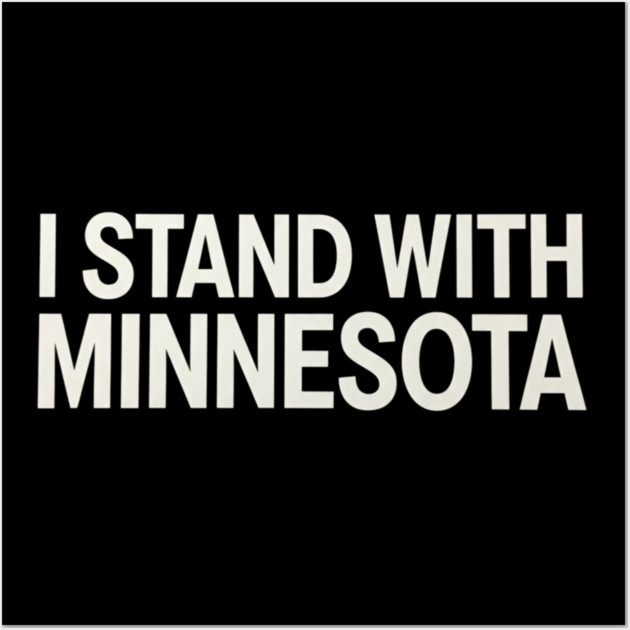 I Stand With Minnesota State Pride Supporter Wall Art by ArtistTee ⭐⭐⭐⭐⭐