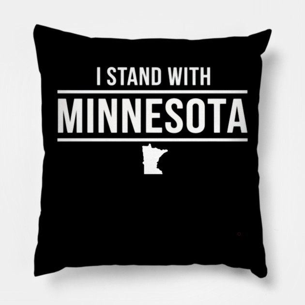 I Stand With Minnesota State Pride Supporter Pillow by ArtistTee ⭐⭐⭐⭐⭐