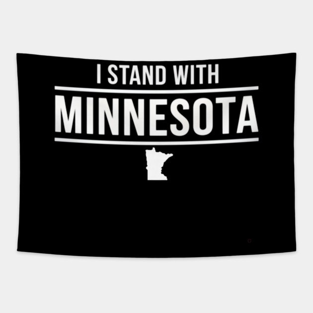 I Stand With Minnesota State Pride Supporter Tapestry by ArtistTee ⭐⭐⭐⭐⭐