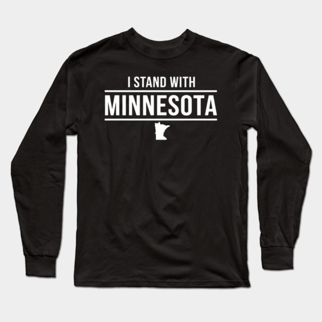 I Stand With Minnesota State Pride Supporter Long Sleeve T-Shirt by ArtistTee ⭐⭐⭐⭐⭐