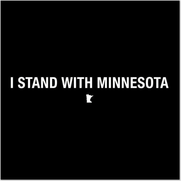 I Stand With Minnesota State Pride Supporter Wall Art by ArtistTee ⭐⭐⭐⭐⭐