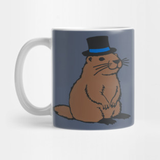 Dapper Groundhog in Top Hat – Groundhog Day Gentleman Mug