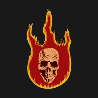 Flaming Skull T-Shirt