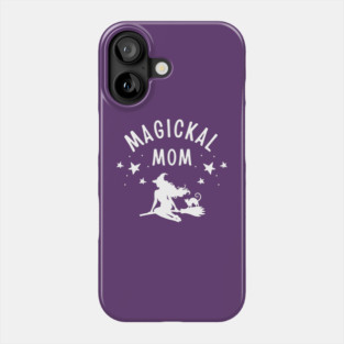 Magickal Mom Witch and Cat Mother's Day Cheeky Witch® Phone Case