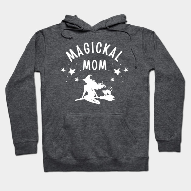 Magickal Mom Witch and Cat Mother's Day Cheeky Witch® Hoodie by Cheeky Witch