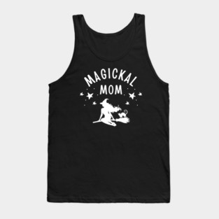 Magickal Mom Witch and Cat Mother's Day Cheeky Witch® Tank Top