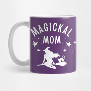 Magickal Mom Witch and Cat Mother's Day Cheeky Witch® Mug