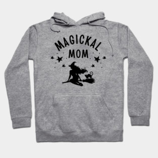 Magickal Mom Witch and Cat Mother's Day Cheeky Witch® Hoodie