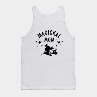 Magickal Mom Witch and Cat Mother's Day Cheeky Witch® Tank Top