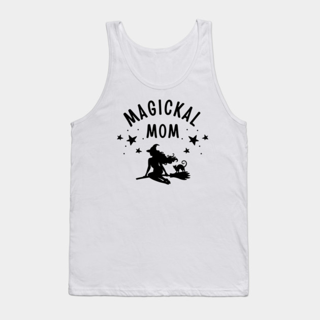 Magickal Mom Witch and Cat Mother's Day Cheeky Witch® Tank Top by Cheeky Witch