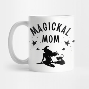 Magickal Mom Witch and Cat Mother's Day Cheeky Witch® Mug