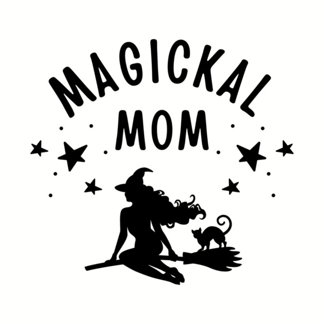 Magickal Mom Witch and Cat Mother's Day Cheeky Witch® by Cheeky Witch
