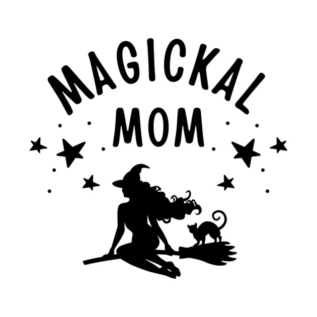 Magickal Mom Witch and Cat Mother's Day Cheeky Witch® by Cheeky Witch
