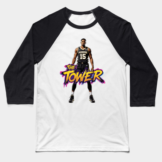 The Tower Baseball T-Shirt by Muhammad Naveed Khan