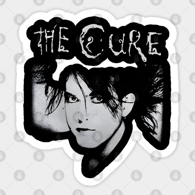 The-Cure-Band-Vintage Sticker by dtr_art