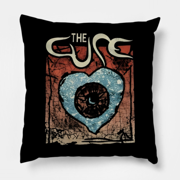The-Cure-Band-Vintage Pillow by dtr_art