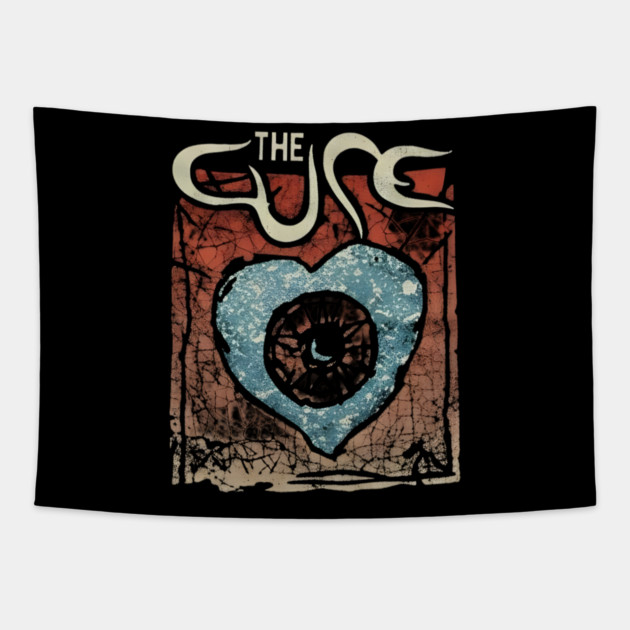 The-Cure-Band-Vintage Tapestry by dtr_art