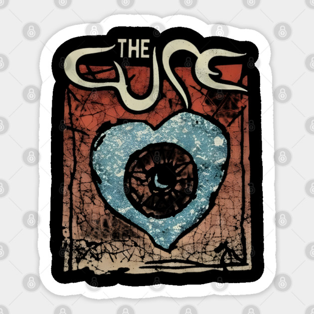 The-Cure-Band-Vintage Sticker by dtr_art