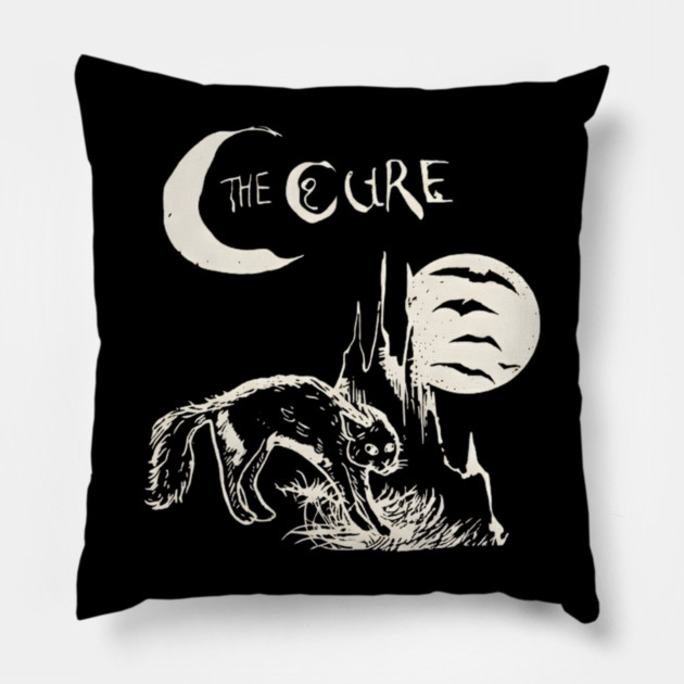 The-Cure-Band-Vintage Pillow by dtr_art