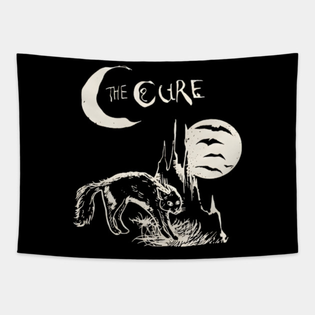 The-Cure-Band-Vintage Tapestry by dtr_art