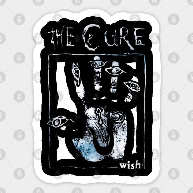 The-Cure-Band-Vintage Sticker by dtr_art