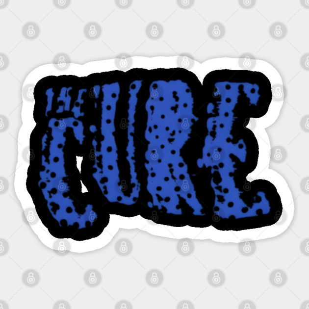 The-Cure-Band-Vintage Sticker by dtr_art