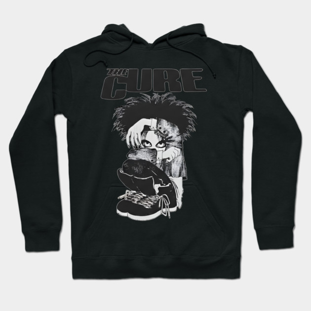 The-Cure-Band-Vintage Hoodie by dtr_art