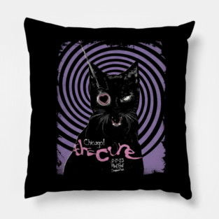 The-Cure-Band-Vintage-Cat Pillow